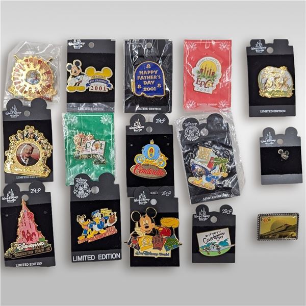 Lot Of 15 Vintage Walt Disney Assorted Pins