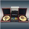 Image 1 : Set Of 3 Complete Walt Disney 2000-2001 Commemorative Cast Member Pins In Their Original Cases