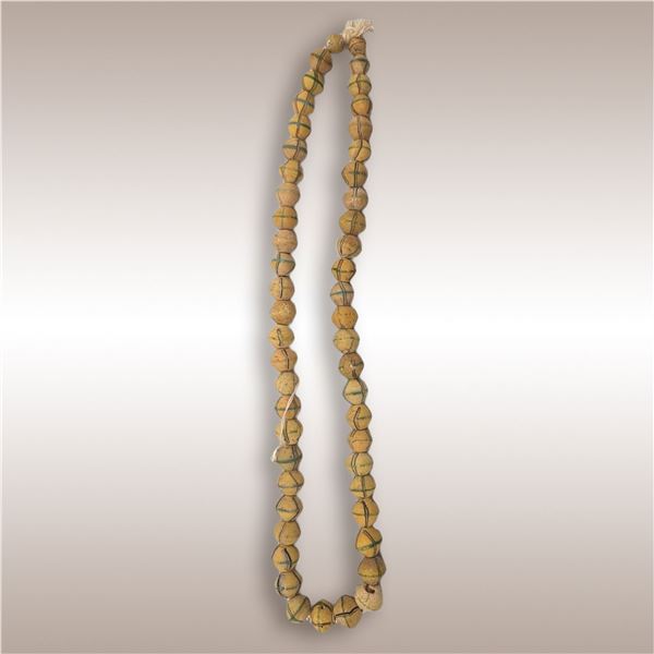 A String Of Fine Antique African Venetian Trade Beads, 51 Trade Beads