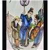 Image 5 : Large Antique Chinese Famille Rose Porcelain Vase Decorated With Figures And Calligraphy