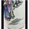 Image 9 : Large Antique Chinese Famille Rose Porcelain Vase Decorated With Figures And Calligraphy