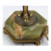 Image 3 : Antique Footed Onyx Candlestick Table Lamp