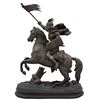 Image 1 : Antique Spelter Figure 19th Century Warrior On A Horse