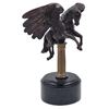Image 1 : A Vintage Bronze Pegasus Figure On Marble Base