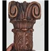 Image 5 : 3 Early Hand Carved Wooden Architectural Column Pieces