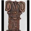Image 6 : 3 Early Hand Carved Wooden Architectural Column Pieces