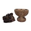 Image 1 : 2 Early Hand Carved Wooden Architectural Pieces