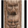 Image 4 : Early Hand Carved Wooden Architectural Figural Carving Part Of A Column Probably