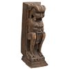 Image 1 : Early Hand Carved Wooden Architectural Figural Carving Part Of A Column Probably