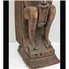 Image 2 : Early Hand Carved Wooden Architectural Figural Carving Part Of A Column Probably