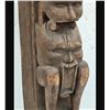 Image 3 : Early Hand Carved Wooden Architectural Figural Carving Part Of A Column Probably