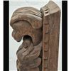 Image 8 : Early Hand Carved Wooden Architectural Figural Carving Part Of A Column Probably