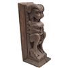Image 1 : Early Hand Carved Wooden Architectural Figural Carving Part Of A Column Probably