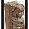 Image 2 : Early Hand Carved Wooden Architectural Figural Carving Part Of A Column Probably
