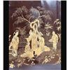 Image 10 : A Finely Gilt Painted Lacquered Chinese Panel With Carved Gilt Frame 19th Century