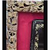Image 2 : A Finely Gilt Painted Lacquered Chinese Panel With Carved Gilt Frame 19th Century