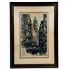 Image 1 : Luigi Kasimir (Austrian, 1881-1962) Colored And Hand Signed Etching