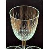 Image 2 : Set Of Six Baccarat Cut Glass Stems Signed