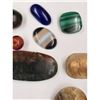 Image 14 : A Large Grouping Of Precious stones, Opal Malachite Jasper Obsidian Etc., See Pics