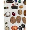 Image 16 : A Large Grouping Of Precious stones, Opal Malachite Jasper Obsidian Etc., See Pics