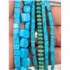 Image 3 : Grouping Of Turquoise Beads On Strings VArious Sizes