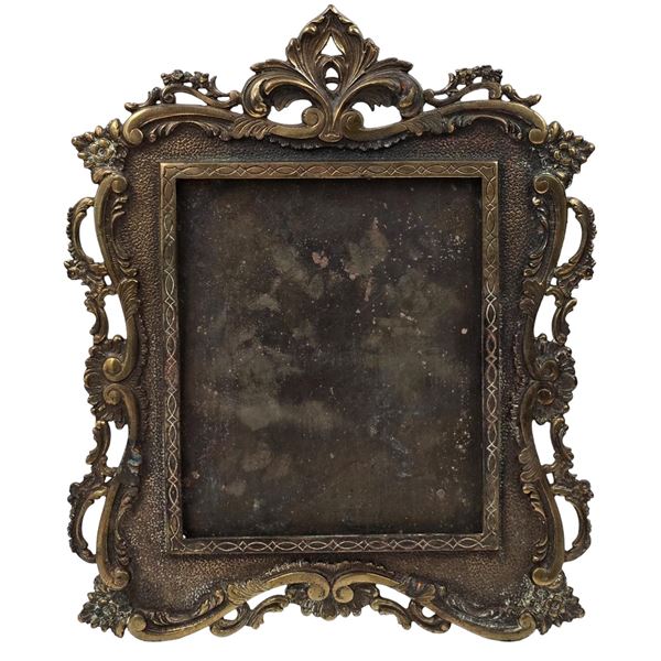 Antique Bronze Photo Frame 19th C
