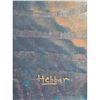 Image 2 : Abstract Oil On Canvas Signed Hebbar (NOT PERFECT) Unframed