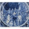Image 2 : Large Signed Delft Blue & White Porcelain Charger