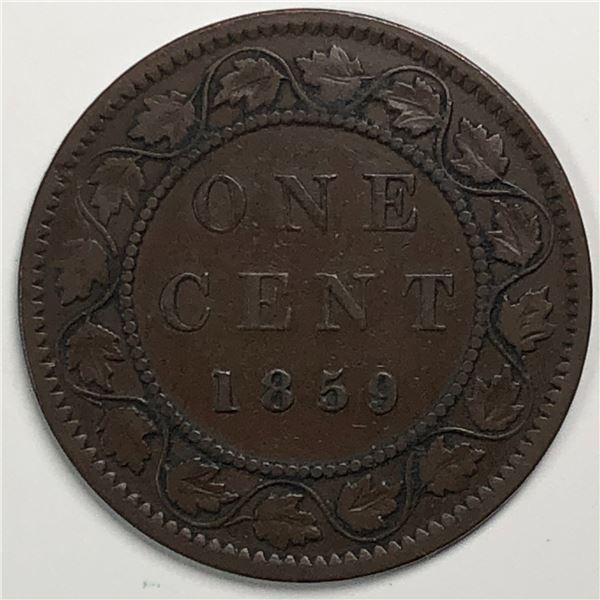 Canadian Large Cent 1859 G++