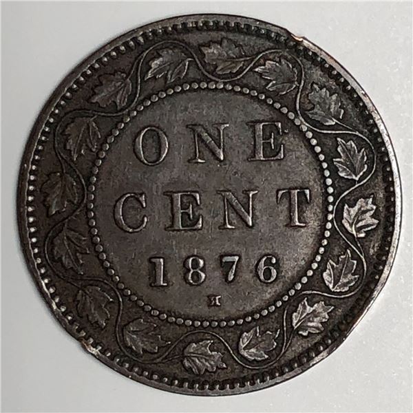 Canadian Large Cent 1876 EF