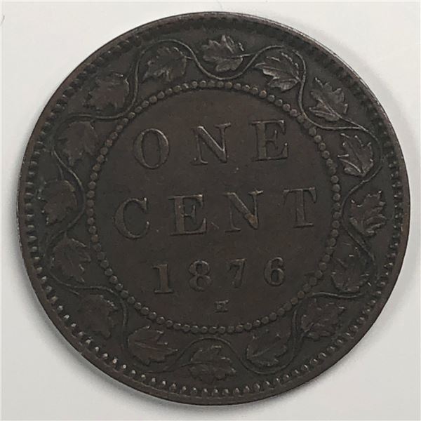 Canadian Large Cent 1876 EF