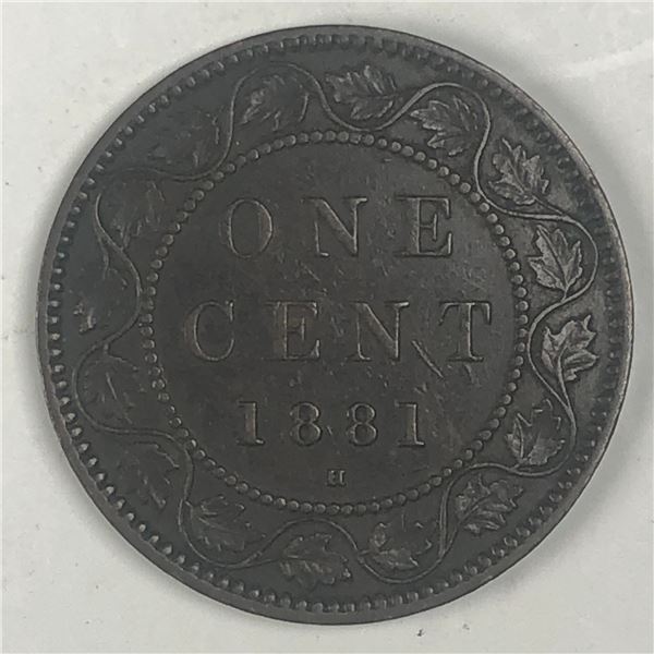 Canadian Large Cent 1881 AU