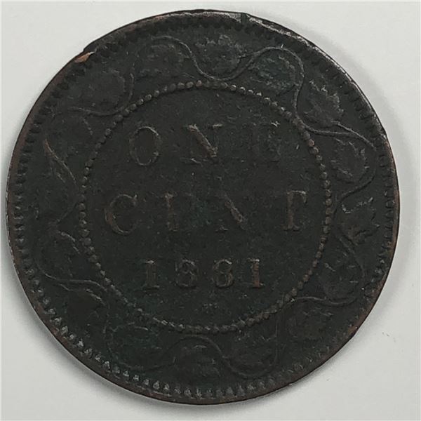 Canadian Large Cent 1881 G+