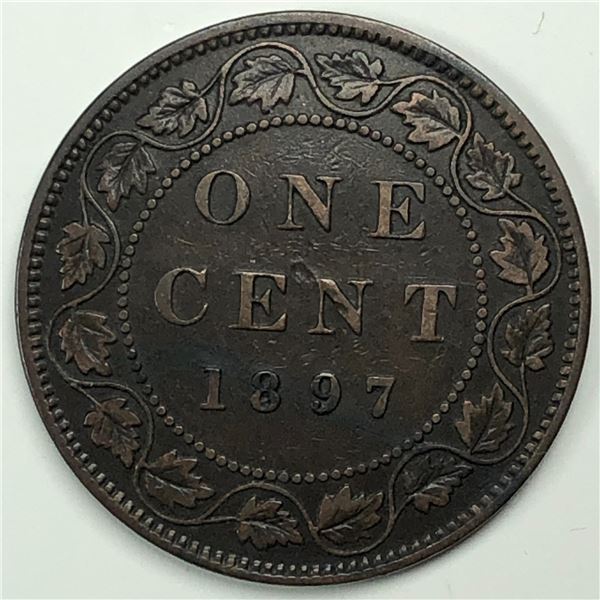 Canadian Large Cent 1897 EF++