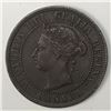 Image 2 : Canadian Large Cent 1899 AU+ Brown