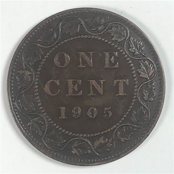 Canadian Large Cent 1905 EF