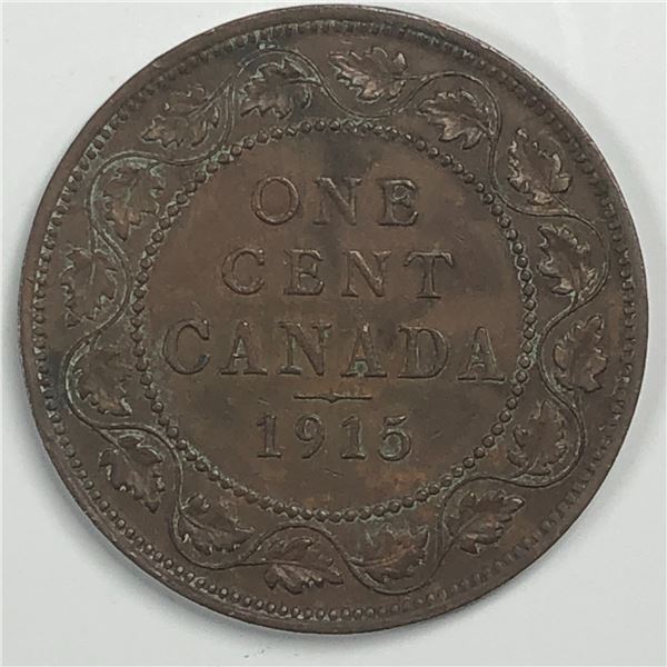 Canadian Large Cent 1915 F
