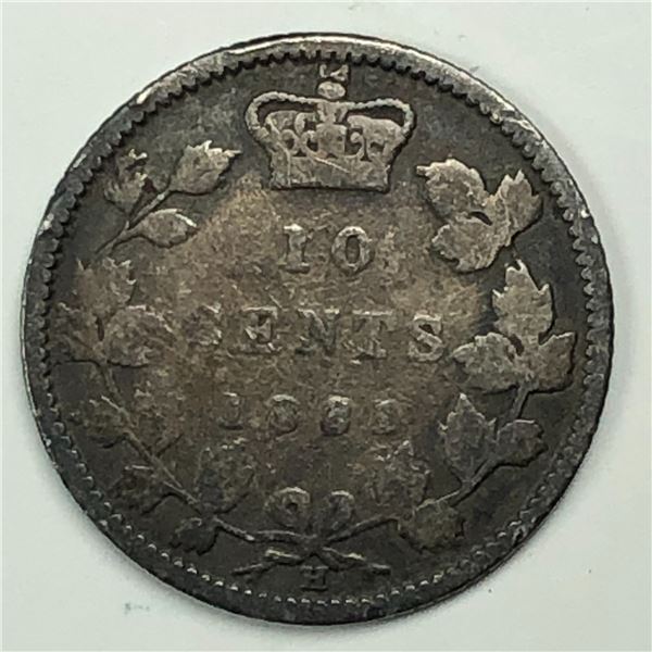 Canadian .10 Cent Dime 1881