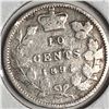 Image 1 : Canadian .10 Cent Dime 1894