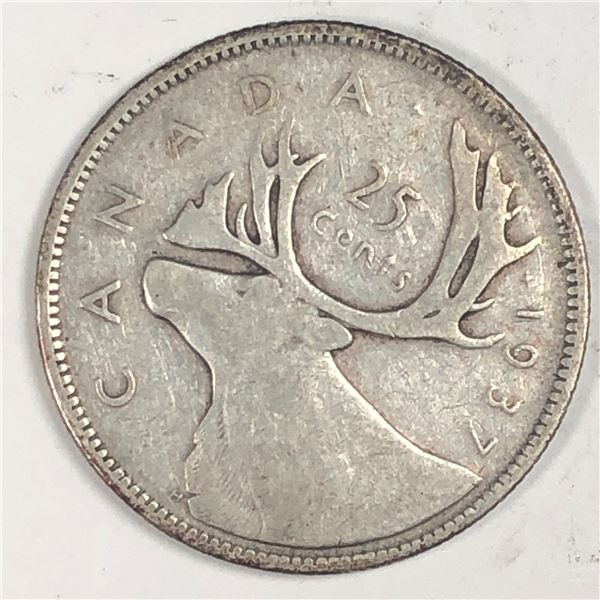1937 King George VI 25 Cents