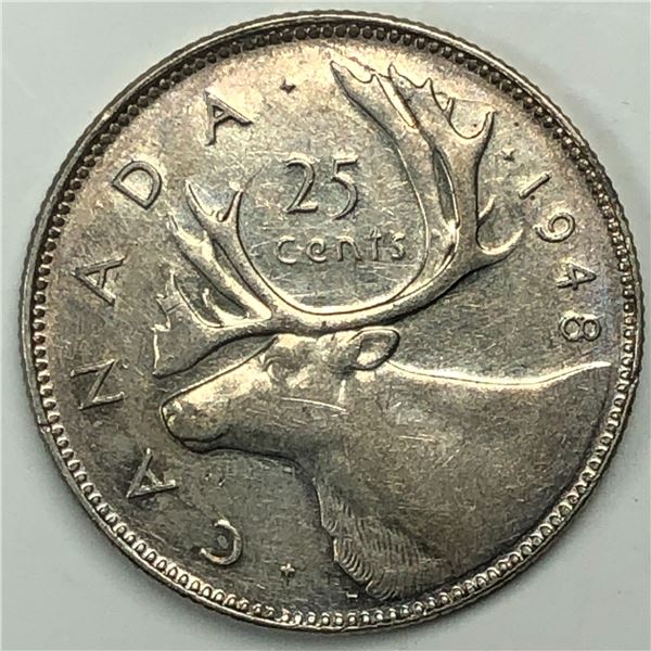 1948 King George VI 25 Cents AU