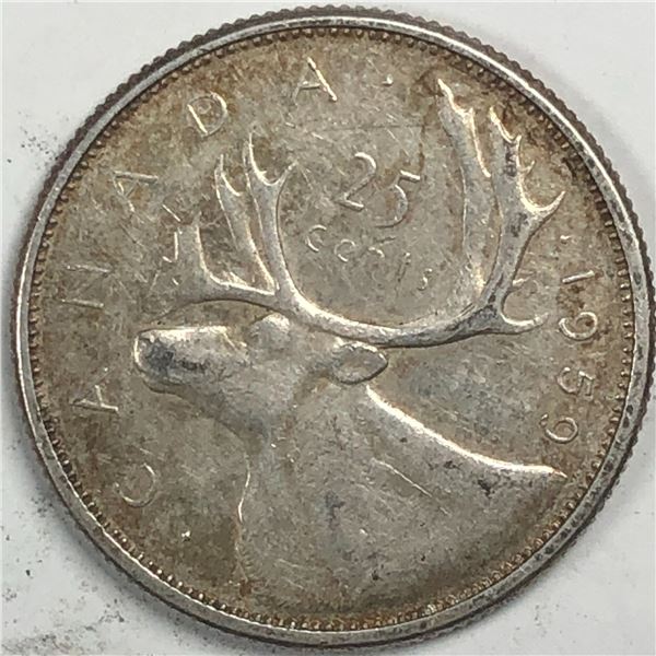 1959 Queen Elizabeth 25 Cents