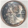 Image 1 : 1963 Queen Elizabeth 25 Cents Choice BU