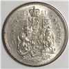Image 1 : 1961 Queen Elizabeth 50 Cents