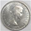 Image 2 : 1958 Queen Elizabeth II Canadian Silver Dollar CHOICE UNC