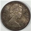 Image 2 : 1967 Queen Elizabeth II Canadian Silver Dollar UNC Golden Tones
