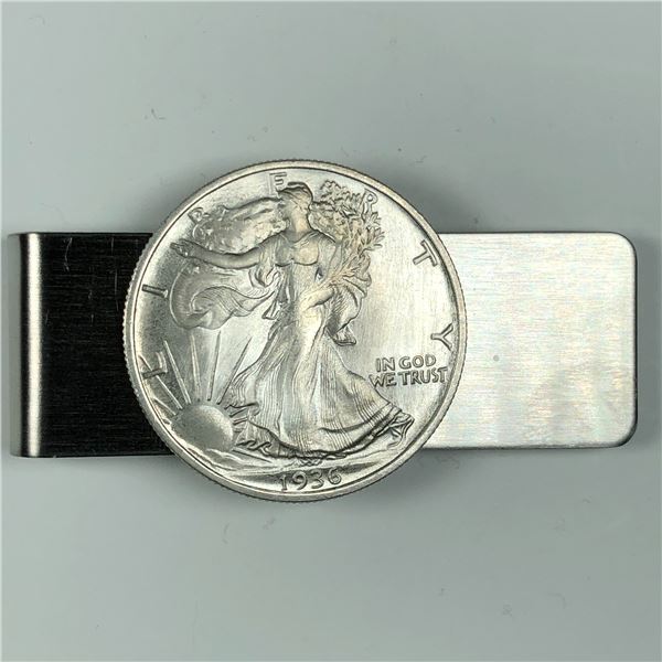 Money Clip with Ornate Coin