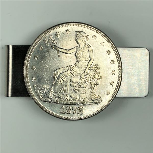 Money Clip with Ornate Coin