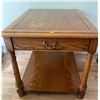 Image 1 : Oak Side Table 22 x 26 Drawer