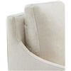 Image 2 : KISLOT Modern Casters Upholstered Wingback Arms Dining Room Chairs, 36.5'''H, Linen - retails for $1